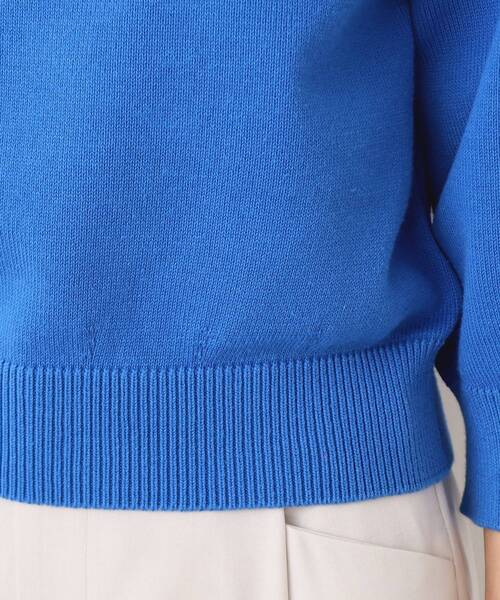 Dessin（デッサン）の「【洗える・4サイズ展開】バルーンスリーブニット（XS～L）（ニット/セーター・レディース・ネイビー/ネイビー系/ブルー/ホワイト系・00/03/02/01）」の5枚目の写真