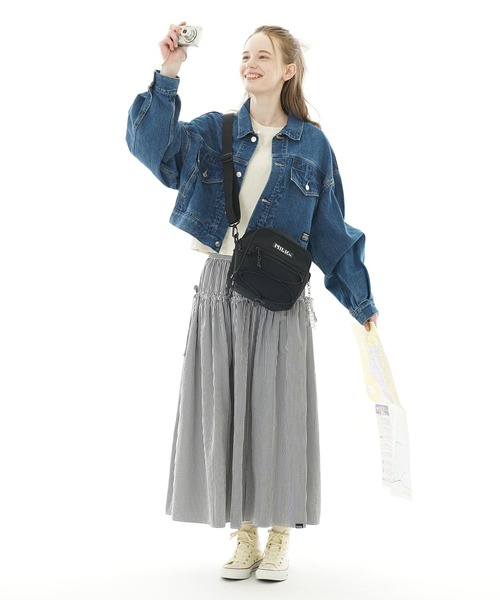 MILKFED.(ミルクフェド)の「DAILY SQUARE SHOULDER BAG(ショルダーバッグ・レディース・レッド/ブラック・ONE SIZE)」の13枚目の写真