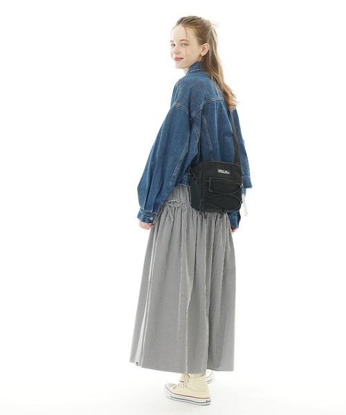 MILKFED.(ミルクフェド)の「DAILY SQUARE SHOULDER BAG(ショルダーバッグ・レディース・レッド/ブラック・ONE SIZE)」の9枚目の写真