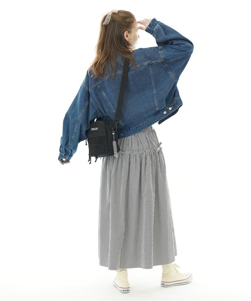 MILKFED.(ミルクフェド)の「DAILY SQUARE SHOULDER BAG(ショルダーバッグ・レディース・レッド/ブラック・ONE SIZE)」の10枚目の写真