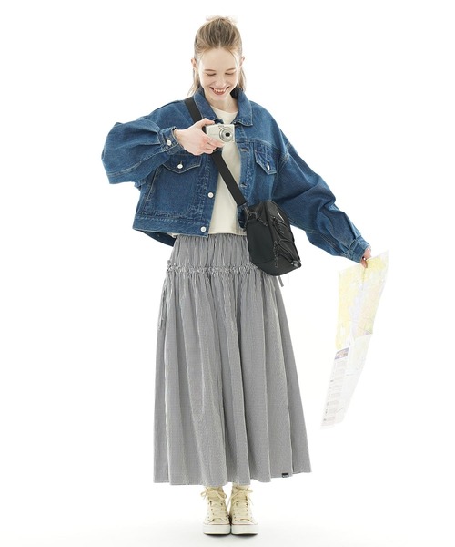 MILKFED.(ミルクフェド)の「DAILY SQUARE SHOULDER BAG(ショルダーバッグ・レディース・レッド/ブラック・ONE SIZE)」の7枚目の写真