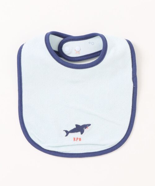 ☆青マーカーたて×ブルータイル☆ ハンドメイド リバーシブル スタイ