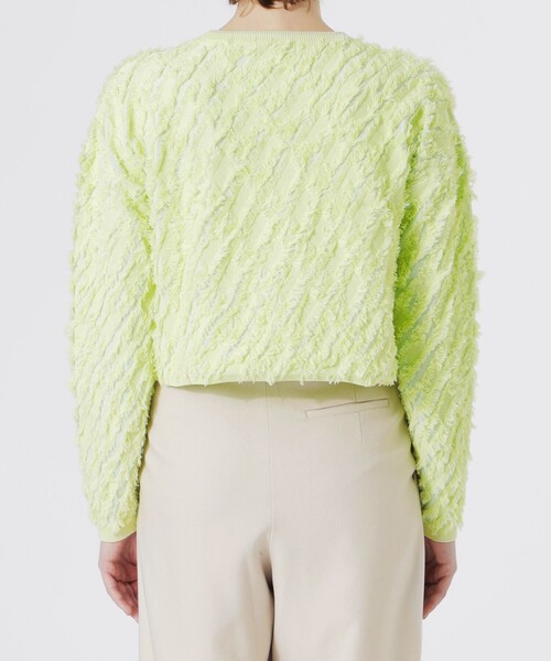 LOVELESS（ラブレス）の「カットジャガードプルオーバー（Tシャツ/カットソー・レディース・ブルー系その他2/オフホワイト/グレー/ライトグリーン・36）」の12枚目の写真