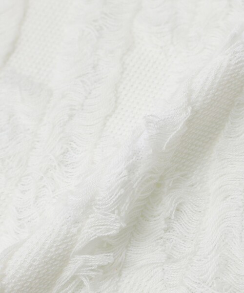 LOVELESS（ラブレス）の「カットジャガードプルオーバー（Tシャツ/カットソー・レディース・ブルー系その他2/オフホワイト/グレー/ライトグリーン・36）」の14枚目の写真