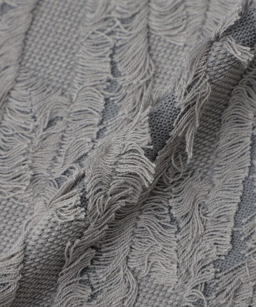 LOVELESS（ラブレス）の「カットジャガードプルオーバー（Tシャツ/カットソー・レディース・ブルー系その他2/オフホワイト/グレー/ライトグリーン・36）」の15枚目の写真