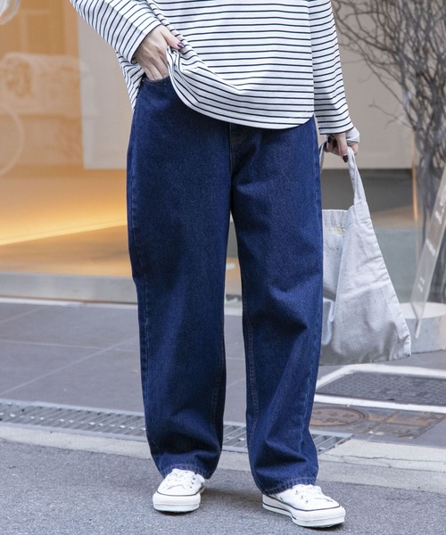 Foke&spoon JFテーパードデニムパンツ セール】FORK&SPOON JFデニムルーズテーパードパンツ（デニム