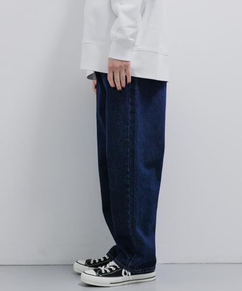 FORK&SPOON（フォークアンドスプーン）の「FORK&SPOON　JFデニムルーズテーパードパンツ（デニムパンツ・レディース・ワンウォッシュ/ライトインディゴブルー・1/2）」の6枚目の写真