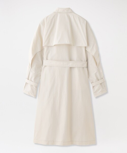 LOVELESS（ラブレス）の「ギャザースリーブオーバーコート（トレンチコート・レディース・ベージュ系その他/ホワイト系その他・36）」の8枚目の写真