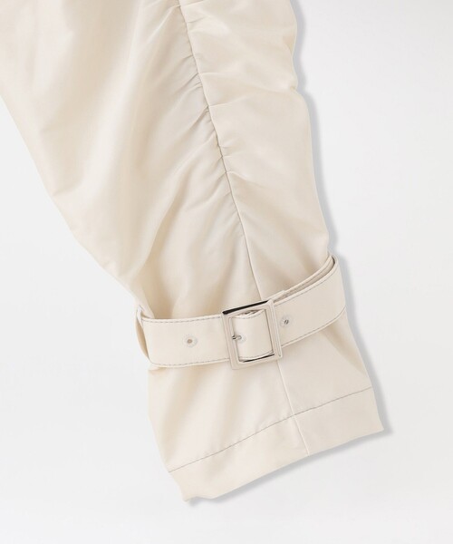 LOVELESS（ラブレス）の「ギャザースリーブオーバーコート（トレンチコート・レディース・ベージュ系その他/ホワイト系その他・36）」の10枚目の写真