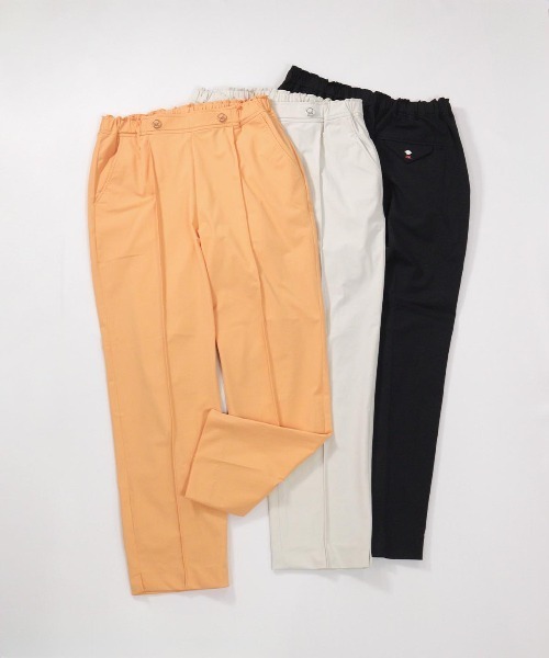 STUDIO PICONE(スタジオピッコーネ)の「2WAYストレッチセンタープレスパンツ(その他パンツ・レディース・ブラック/ライトオレンジ系/ベージュ・M/L/LL)」の13枚目の写真