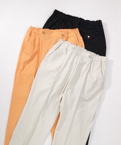 STUDIO PICONE(スタジオピッコーネ)の「2WAYストレッチセンタープレスパンツ(その他パンツ・レディース・ブラック/ライトオレンジ系/ベージュ・M/L/LL)」の14枚目の写真