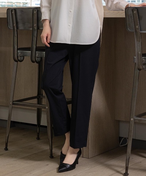 STUDIO PICONE(スタジオピッコーネ)の「2WAYストレッチセンタープレスパンツ(その他パンツ・レディース・ブラック/ライトオレンジ系/ベージュ・M/L/LL)」の17枚目の写真