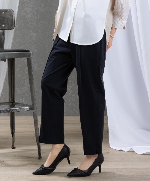 STUDIO PICONE(スタジオピッコーネ)の「2WAYストレッチセンタープレスパンツ(その他パンツ・レディース・ブラック/ライトオレンジ系/ベージュ・M/L/LL)」の21枚目の写真