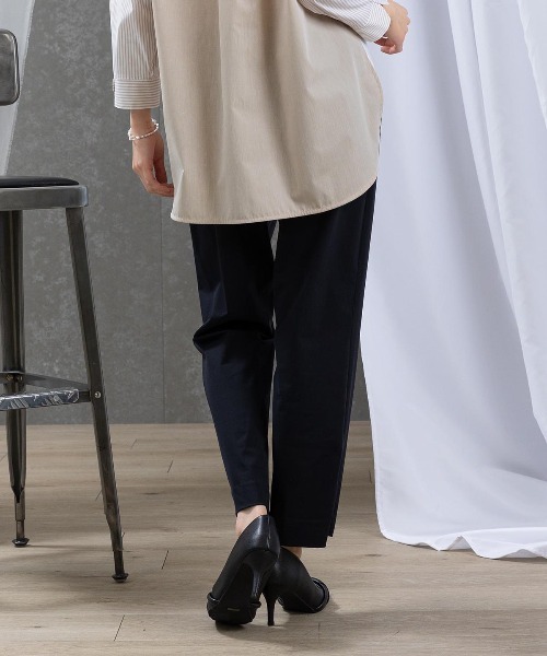 STUDIO PICONE(スタジオピッコーネ)の「2WAYストレッチセンタープレスパンツ(その他パンツ・レディース・ブラック/ライトオレンジ系/ベージュ・M/L/LL)」の22枚目の写真