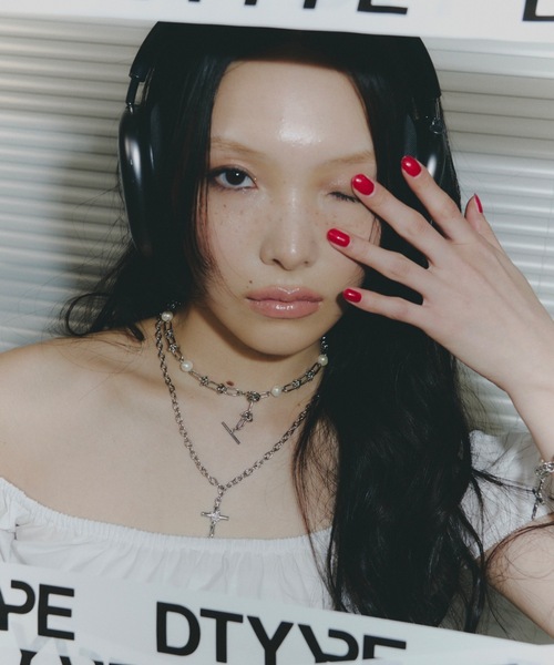 DTYYPE（ドタイプ）の「パールクロス2連ネックレス（ネックレス・レディース・シルバー・FREE）」の3枚目の写真