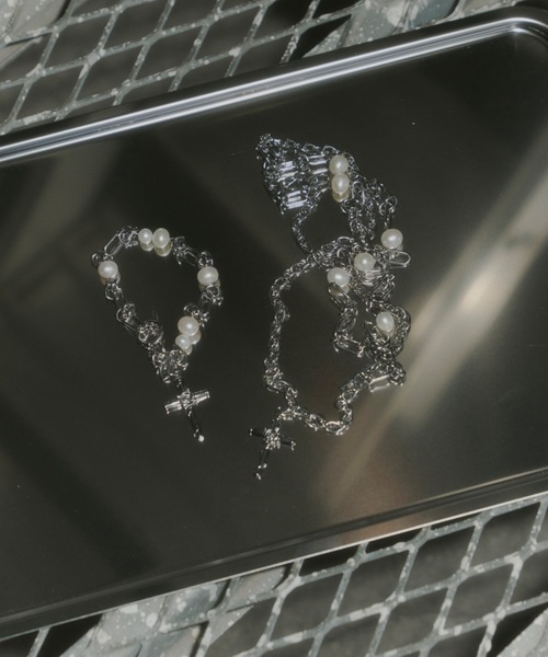 DTYYPE（ドタイプ）の「パールクロス2連ネックレス（ネックレス・レディース・シルバー・FREE）」の12枚目の写真