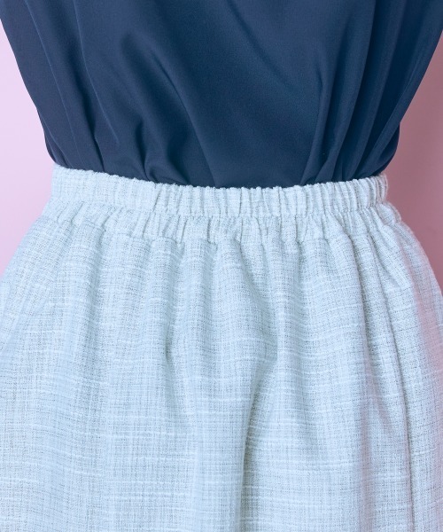 marun（マルン）の「＜大きいサイズ＞サマーツイードマーメイドスカート marun（スカート・レディース・ブラック系/ホワイト系・L/LL/3L/4L/5L）」の12枚目の写真