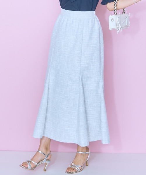 marun（マルン）の「＜大きいサイズ＞サマーツイードマーメイドスカート marun（スカート・レディース・ブラック系/ホワイト系・L/LL/3L/4L/5L）」の20枚目の写真