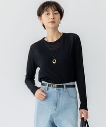 【Oggi5月号掲載/洗える】シアー レイヤード TEE