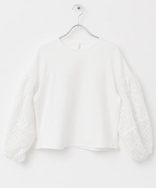 F by ROSSO(エフバイロッソ)の「F by ROSSO コードレースドッキングブラウス(シャツ/ブラウス・レディース・オフホワイト/ブラック・FREE)」の9枚目の写真