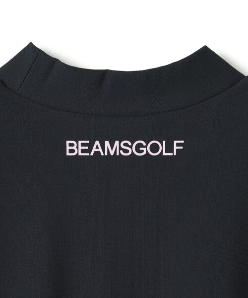 BEAMS GOLF(ビームスゴルフ)の「ORANGE LABEL / 切り替え ギャザーモックネックシャツ(Tシャツ/カットソー・レディース・ブラック/ホワイト・MEDIUM/LARGE/SMALL)」の7枚目の写真