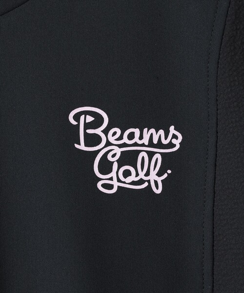 BEAMS GOLF(ビームスゴルフ)の「ORANGE LABEL / 切り替え ギャザーモックネックシャツ(Tシャツ/カットソー・レディース・ブラック/ホワイト・MEDIUM/LARGE/SMALL)」の8枚目の写真