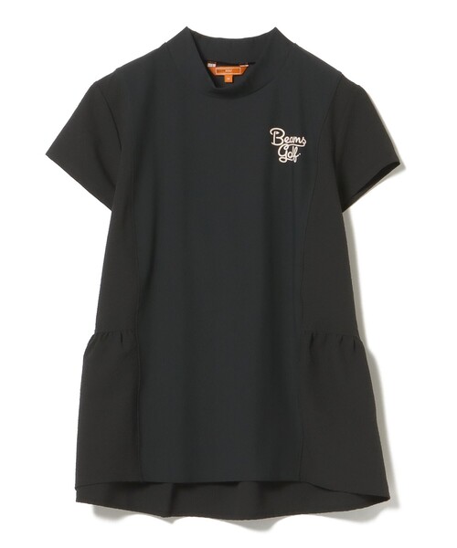 BEAMS GOLF(ビームスゴルフ)の「ORANGE LABEL / 切り替え ギャザーモックネックシャツ(Tシャツ/カットソー・レディース・ブラック/ホワイト・MEDIUM/LARGE/SMALL)」の14枚目の写真