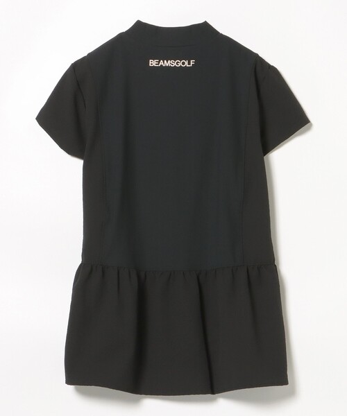 BEAMS GOLF(ビームスゴルフ)の「ORANGE LABEL / 切り替え ギャザーモックネックシャツ(Tシャツ/カットソー・レディース・ブラック/ホワイト・MEDIUM/LARGE/SMALL)」の18枚目の写真