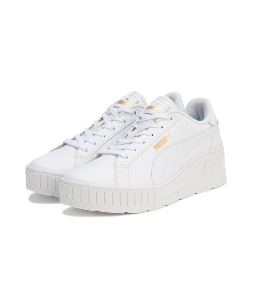 puma 白 スニーカー カルメン L 話題のNiziUコラボ PUMA カルメンL 厚底スニーカー 24 5｜Yahoo