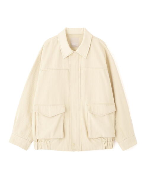 FREE'S MART（フリーズマート）の「◆〈セットアップ対応〉ウォッシュドワークジャケット（その他アウター・レディース・ホワイト/ベージュ・MEDIUM/SMALL）」の3枚目の写真