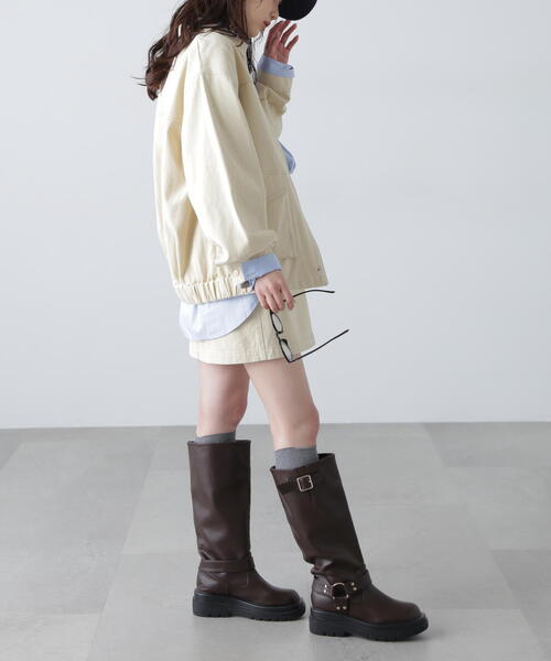 FREE'S MART（フリーズマート）の「◆〈セットアップ対応〉ウォッシュドワークジャケット（その他アウター・レディース・ホワイト/ベージュ・MEDIUM/SMALL）」の10枚目の写真