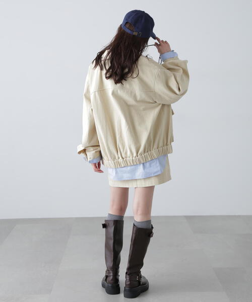 FREE'S MART（フリーズマート）の「◆〈セットアップ対応〉ウォッシュドワークジャケット（その他アウター・レディース・ホワイト/ベージュ・MEDIUM/SMALL）」の11枚目の写真