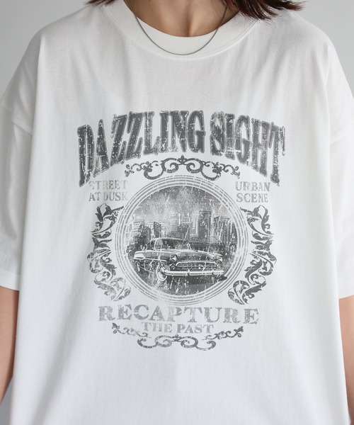 Riberry(リベリー)の「カレッジロゴヴィンテージライクピグメントTシャツ(Tシャツ/カットソー・レディース・グレー系1/ホワイト系1/ホワイト系2/グレー系2・FREE)」の16枚目の写真