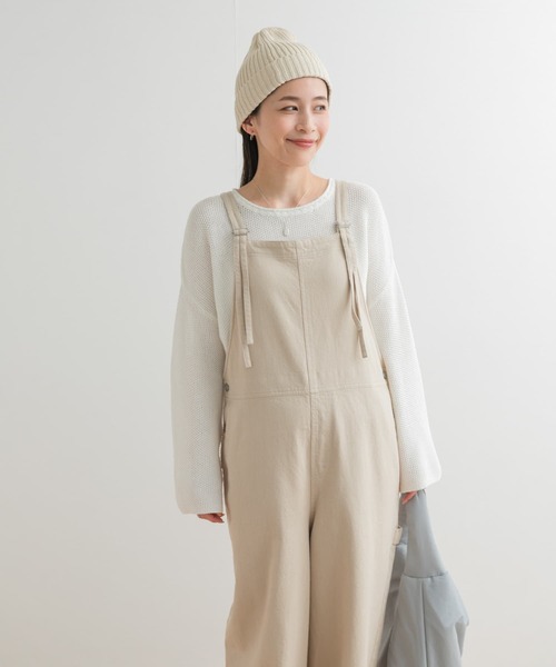 【専用】かぐれ　バッククロスコットンサロペット　ホワイト　白 カグレ かぐれ バッククロスサロペット （OFF） - ファッション