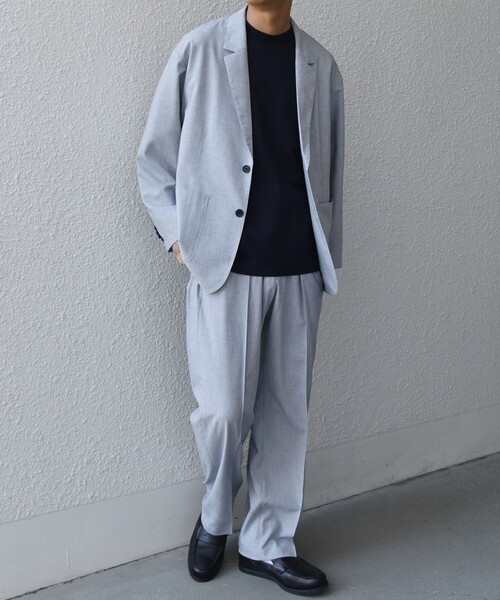 SHIPS any(シップス エニィ)の「SHIPS any:〈吸水速乾〉Rapidry クリース イージー パンツ(セットアップ対応)◇(スラックス・メンズ・ブラック/ダークブルー/グレー/ライトグレー・X-LARGE/SMALL/LARGE/MEDIUM)」の5枚目の写真