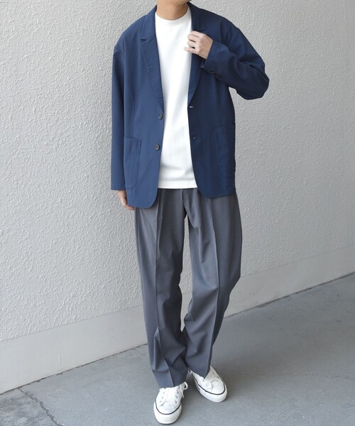 SHIPS any(シップス エニィ)の「SHIPS any:〈吸水速乾〉Rapidry クリース イージー パンツ(セットアップ対応)◇(スラックス・メンズ・ブラック/ダークブルー/グレー/ライトグレー・X-LARGE/SMALL/LARGE/MEDIUM)」の10枚目の写真