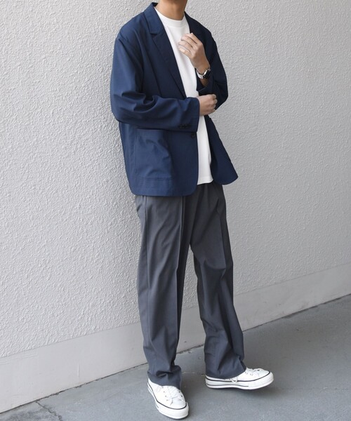 SHIPS any(シップス エニィ)の「SHIPS any:〈吸水速乾〉Rapidry クリース イージー パンツ(セットアップ対応)◇(スラックス・メンズ・ブラック/ダークブルー/グレー/ライトグレー・X-LARGE/SMALL/LARGE/MEDIUM)」の11枚目の写真