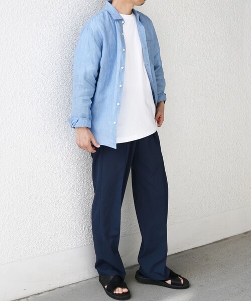 SHIPS any(シップス エニィ)の「SHIPS any:〈吸水速乾〉Rapidry クリース イージー パンツ(セットアップ対応)◇(スラックス・メンズ・ブラック/ダークブルー/グレー/ライトグレー・X-LARGE/SMALL/LARGE/MEDIUM)」の21枚目の写真
