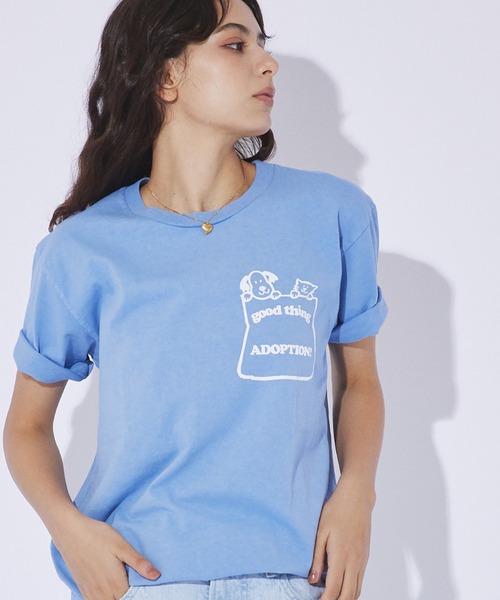 MIXTA(ミクスタ)の「【MIXTA/ミクスタ】プリント Tシャツ / ロゴTシャツ / ねこ / 半袖【WEB限定】(Tシャツ/カットソー・レディース・ブラック系その他/ブルー/グレー系その他3/グレー系その他2/ネイビー/ブラック系その他2/グレー系その他・フリー)」の7枚目の写真