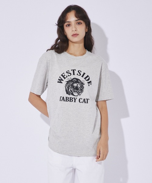 MIXTA/ミクスタ】プリント Tシャツ / ロゴTシャツ / ねこ / 半袖【WEB