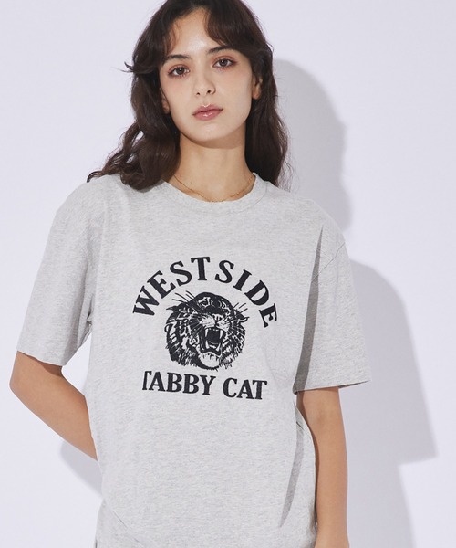 MIXTA/ミクスタ】プリント Tシャツ / ロゴTシャツ / ねこ / 半袖