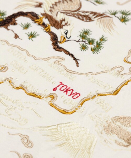 schott（ショット）の「Schott/ショット 別注 刺繍JAPAN Tシャツ/バック刺繍（Tシャツ/カットソー・メンズ・ブラック/オフホワイト・X-LARGE/LARGE/MEDIUM）」の19枚目の写真