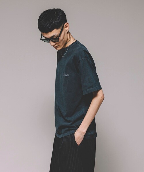 本日限定セール中Schott 刺繍 JAPAN柄 和風 開襟シャツ 黒 Lサイズ Schott/ショット 別注 刺繍JAPAN Tシャツ/バック刺繍（Tシャツ