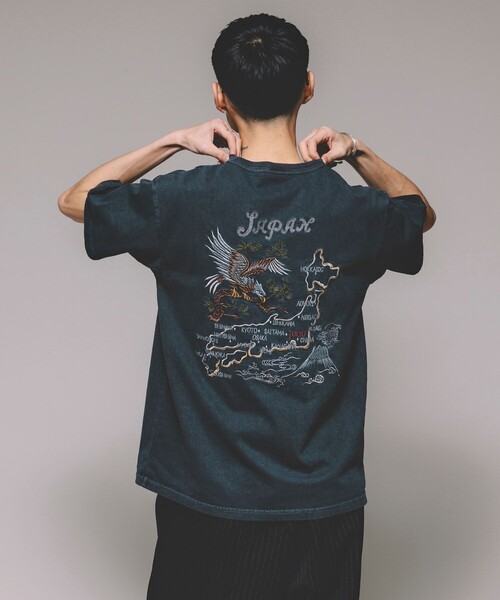セール】Schott/ショット 別注 刺繍JAPAN Tシャツ/バック刺繍（T