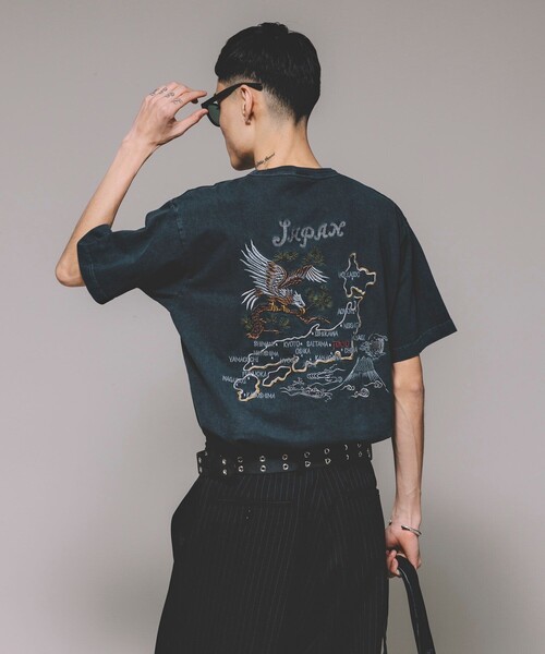 セール】Schott/ショット 別注 刺繍JAPAN Tシャツ/バック刺繍（T