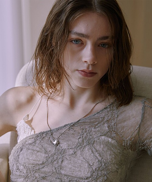 Third Movement（サードムーブメント）の「＜Third Movement＞メルティング ハート ペンダント（ネックレス・レディース・シルバー・FREE）」の2枚目の写真