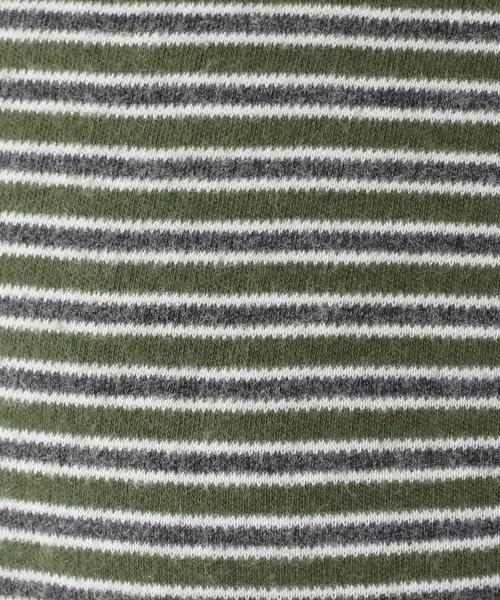 coen（コーエン）の「スムースボーダータートルネックカットソー（Tシャツ/カットソー・レディース・オリーブ/ネイビー・MEDIUM/LARGE）」の13枚目の写真