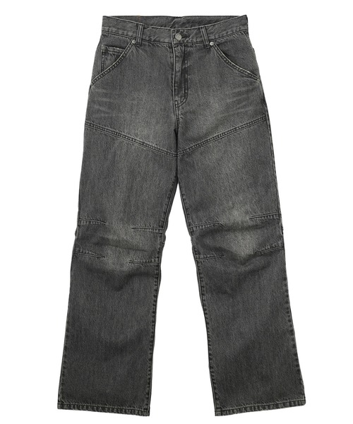 X-girl（エックスガール）の「PANELED DENIM PANTS（デニムパンツ・レディース・ブラック/インディゴブルー・S/M/XS）」の17枚目の写真