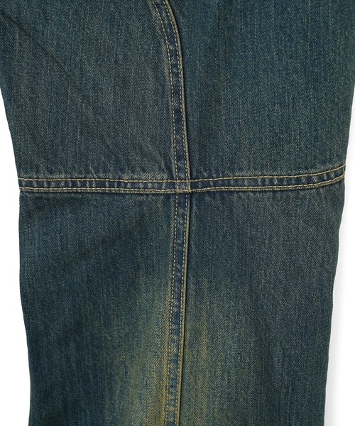 X-girl（エックスガール）の「PANELED DENIM PANTS（デニムパンツ・レディース・ブラック/インディゴブルー・S/M/XS）」の8枚目の写真