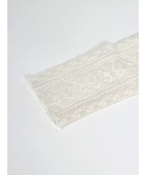 :ETHROF(イーサオブ)の「PATCHWORK LACE TOPS(Tシャツ/カットソー・レディース・オフホワイト/ブラック・FREE)」の10枚目の写真